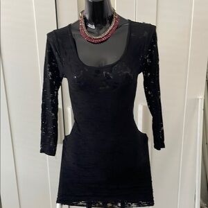 Elegant Black Lace Dress